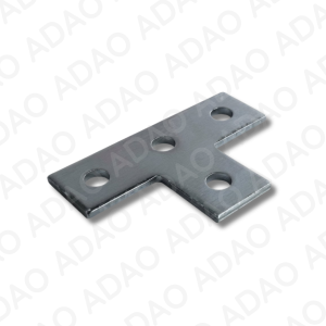 UNION PLANA P/STRUT TEE 4 HUECOS - PT-203 3-1/2" x 5-3/8"