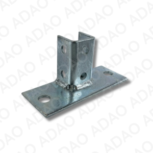 BASE P/ CANAL STRUT 2 HUECOS 8" X 3-1/8" - PT-606