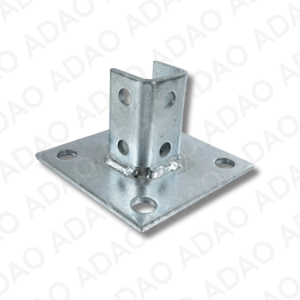 BASE P/ CANAL STRUT 4 HUECOS 6" X 6" - PT-605