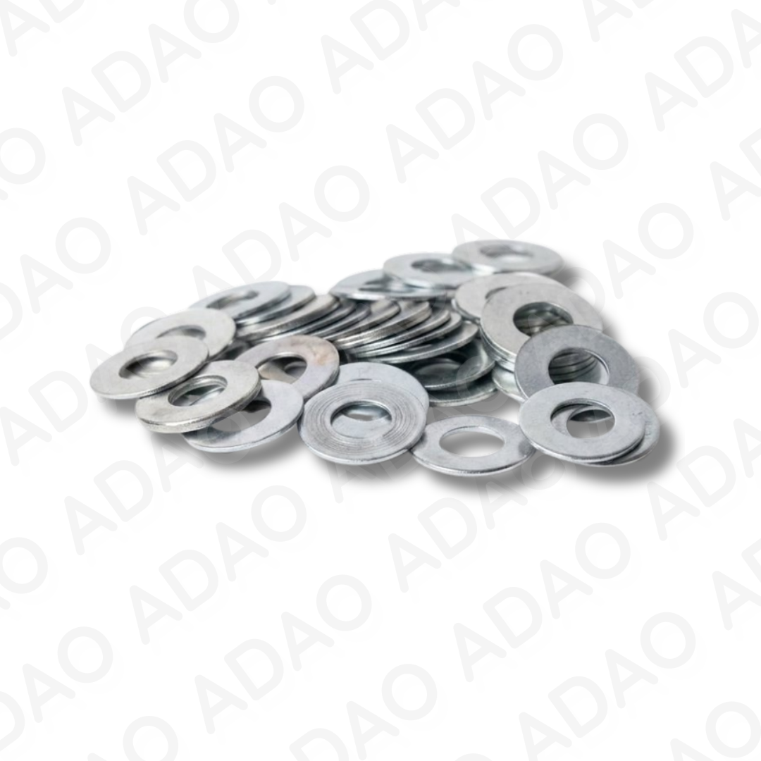 ARANDELA PLANA GALV. 3/8". PAQ. 100